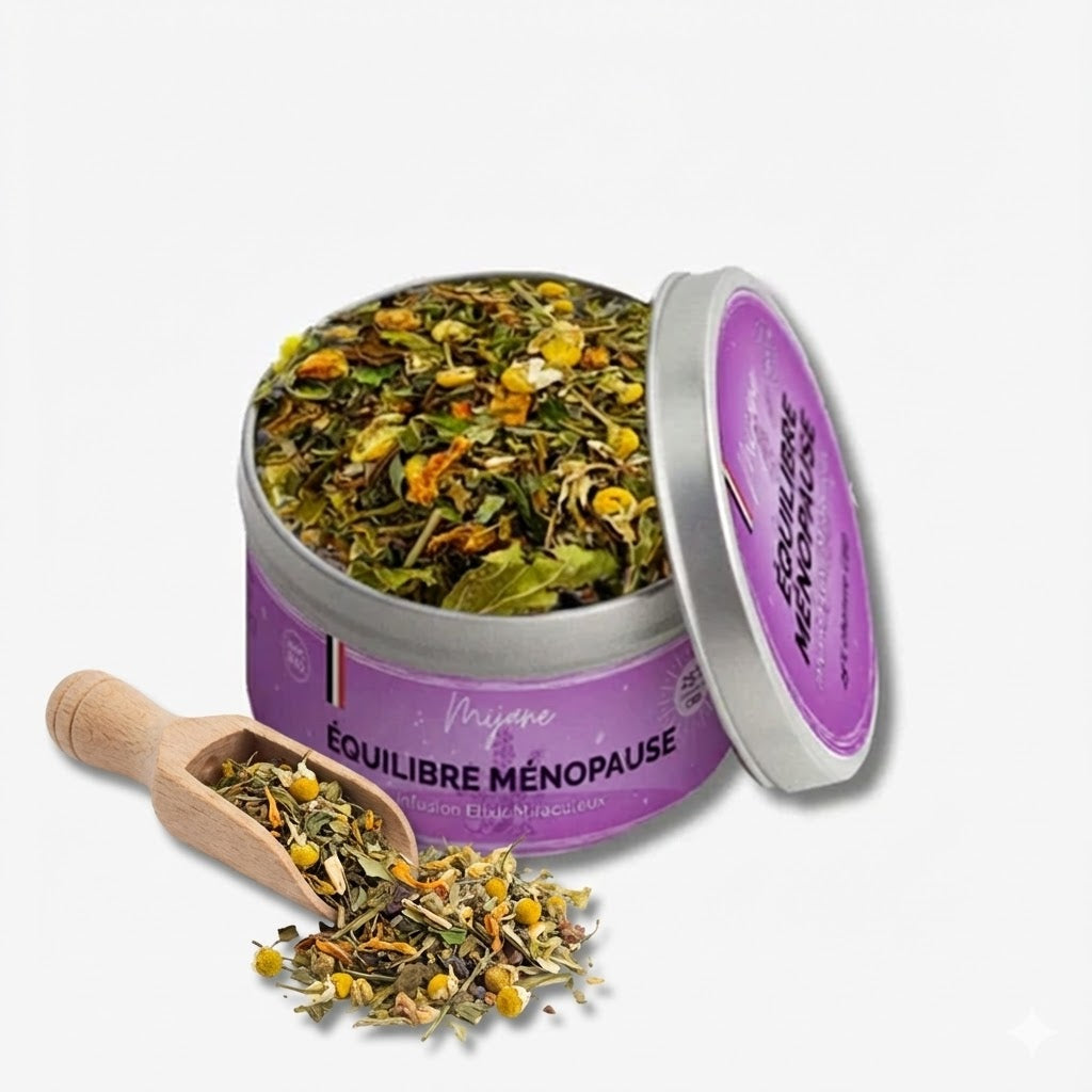 Infusion Bio Équilibre Ménopause – L'Élixir de Sérénité