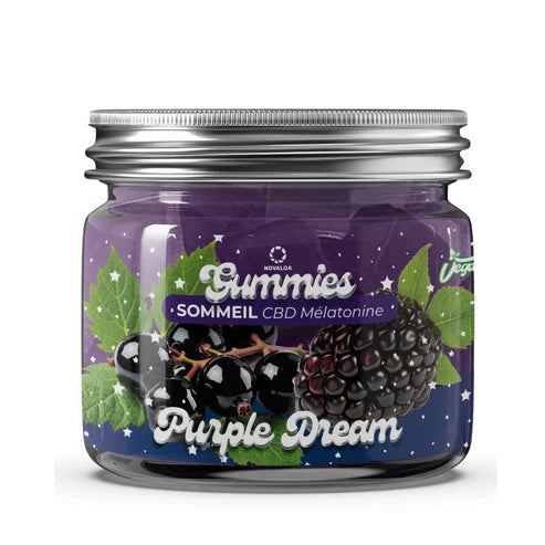 🌙 CBD Sleep Gummies – Purple Dream – Blackcurrant &amp; Blackberry