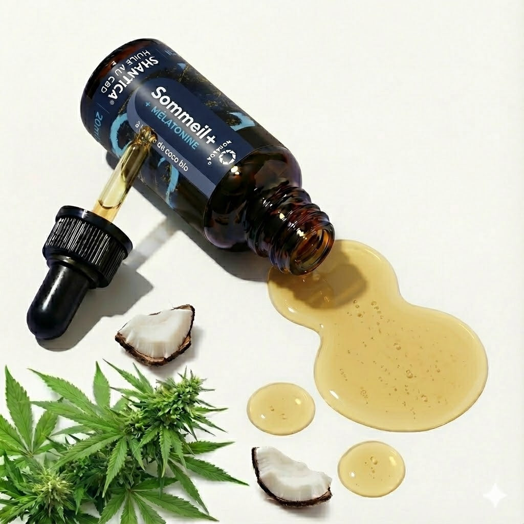 Huile CBD-CBN & mélatonine Sommeil+