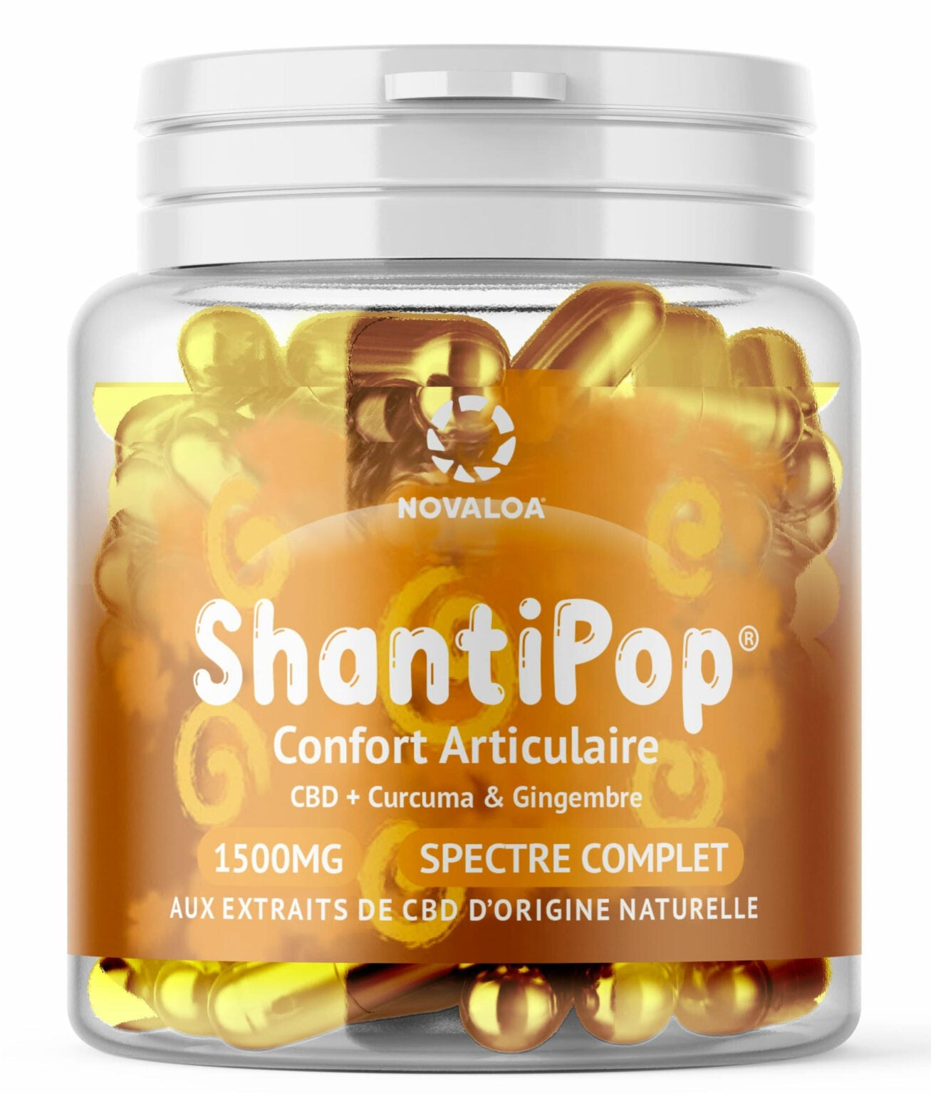 Gélules CBD liquides Confort articulaire – Curcuma & Gingembre